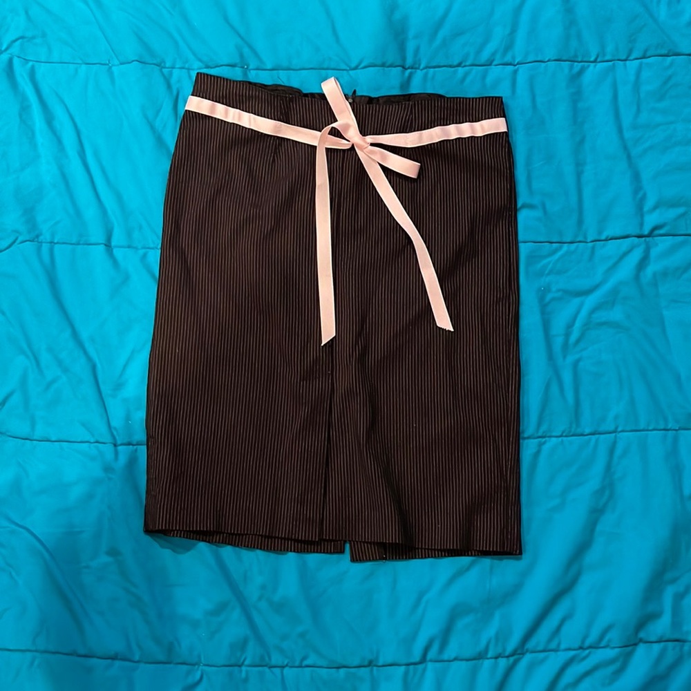 Pinstrip skirt